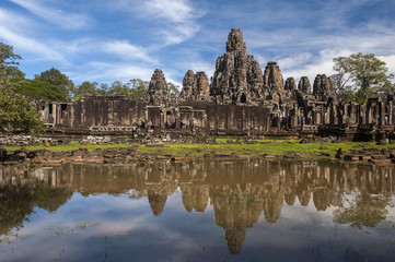 Fototapeta na wymiar Bayon temple at Angkor Wat,