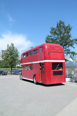 Old red double-decker bus cafe Kentucky
