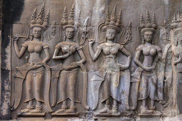An Apsara in Angkor wat, Cambodia