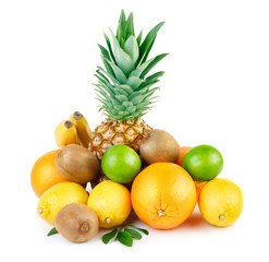 Exotic fruits isolated