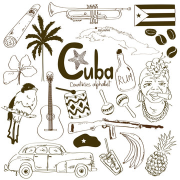 Collection of Cuban icons