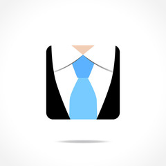Business suit, icon, symbol, design, vector