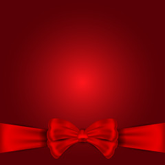 Nice red bow for holiday