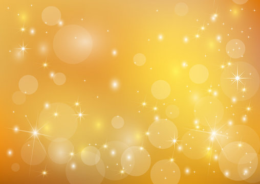 Beautiful  bright golden  holiday background