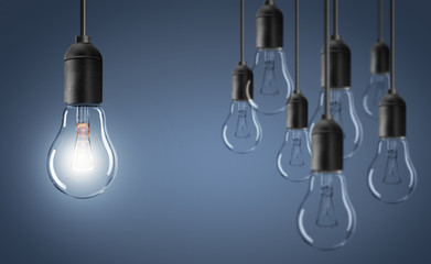 Lampe / Glühbirnen / Konzept