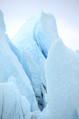 blue ice glacier