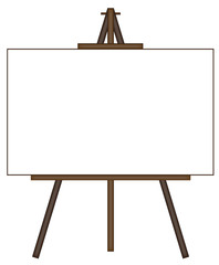 Blank Canvas on Easel