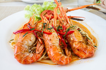 Spaghetti Panaeng Goong