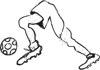 cartoon soccer player