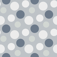 Pattern with green ,grey polka dots