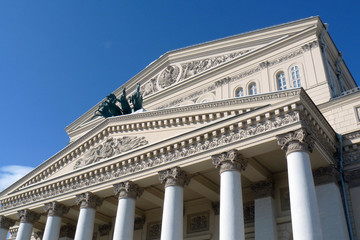 Bolshoy theater building in Moscow