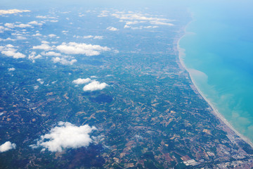 Coast of Italy. Aerial view