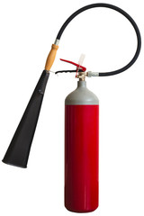 Fire extinguisher isolated on white