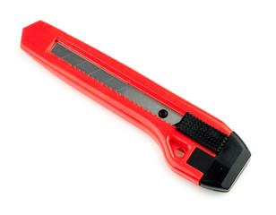Isolated box cutter on white