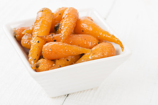 Roasted Carrots - Honey Roasted Baby Carrots.