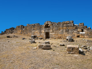 Ruins of theater in ancient Hierapolis, Turkey