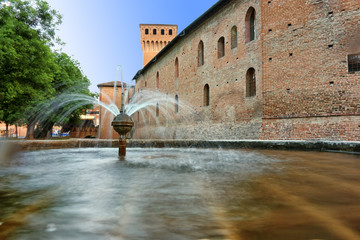 ancient castle fountain