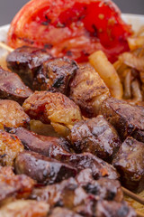 Grilled Liver serving on a plate