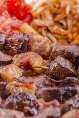 Grilled Liver serving on a plate