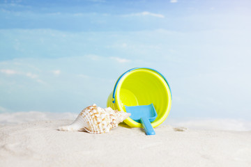 Fototapeta na wymiar children's beach toys 