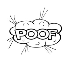 Comic bubbles vector isolated illustration