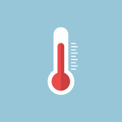 illustration of thermometers, flat style, EPS10