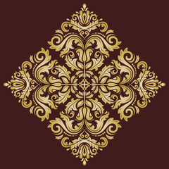 Floral Vector Pattern. Orient Abstract Background