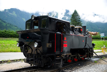 Obraz na płótnie Canvas Zillertalbahn in den Alpen - Österreich