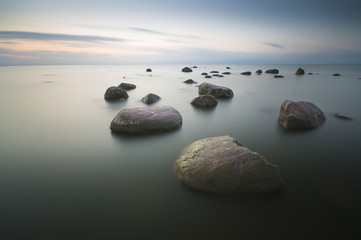  zachód słońca nad morzem © Mike Mareen