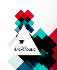 Square shape abstract layouts, business template