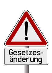 Achtung Gesetzesänderung