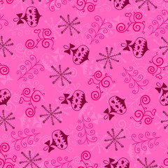 Christmas vector seamless pattern