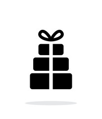 Gift boxes icons on white background. Vector illustration.