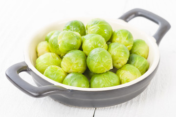 Brussels Sprouts - Cooked brussels sprouts.
