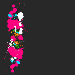 Abstract colorful paint splash background wallpaper