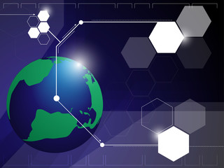 Globe Network Abstract Background