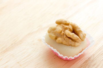 Walnuts with almond paste