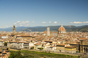 Fototapeta premium Florence Panorama: Santa Maria del Fiore - Florence, Italy