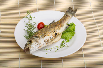 Grilled seabass