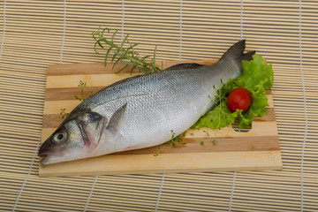 Raw seabass