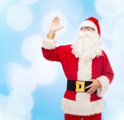 man in costume of santa claus