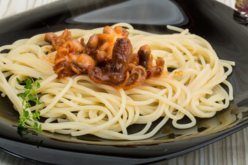 Pasta with octopus