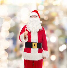 man in costume of santa claus