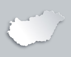 Karte von Ungarn