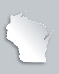 Karte von Wisconsin