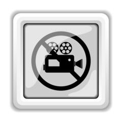 Forbidden video camera icon