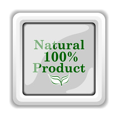 100 percent natural product icon