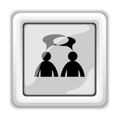 Comments icon - men with bubbles