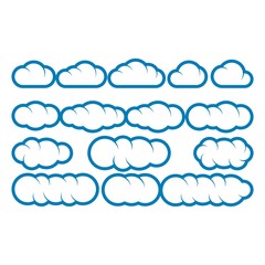 Blue line cloud collection
