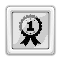 First prize ribbon icon